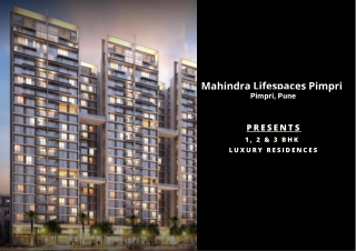 Mahindra Lifespaces Pimpri Pune Brochure