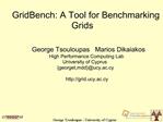 GridBench: A Tool for Benchmarking Grids