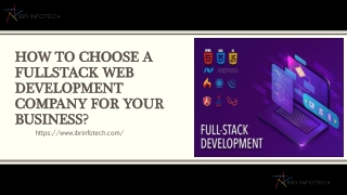How to choose a Fullstack Web Development Company for your business