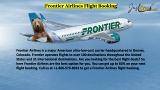 Frontier Airlines flight booking