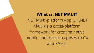 What is .NET MAUI  Development