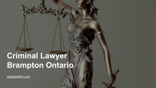 Criminal Lawyer Brampton Ontario