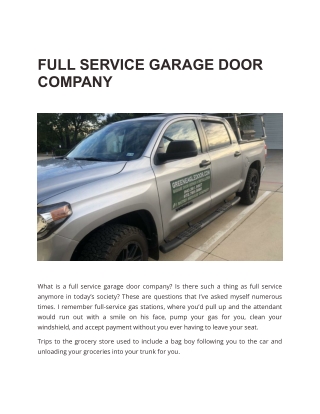Full Service Garage Door Company Lantana