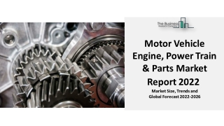 Motor Vehicle Engine, Power Train & Parts Market 2022: Advance Technology