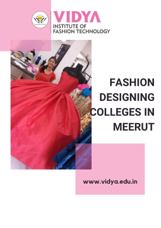 Fashion Designing in Meerut | Mass Media College | Fashion Technology College