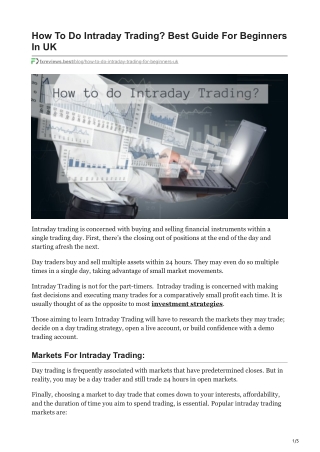 fxreviews.best-How To Do Intraday Trading Best Guide For Beginners In UK
