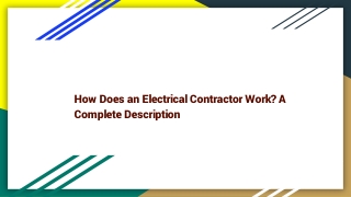How Does an Electrical Contractor Work_ A Complete Description