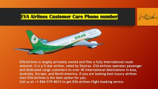 EVA Airlines customer care phone number