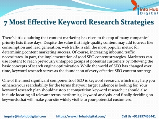 7 Most Effective Keyword Research StrategiesPDF
