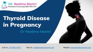 Thyroid Disease in Pregnancy | Dr Neelima Mantri
