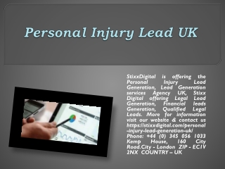 Personal Injury Lead UK