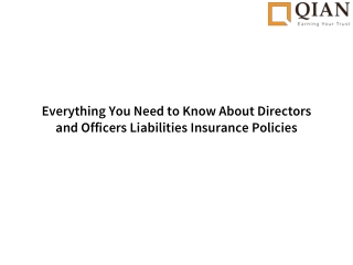 Everything You Need to Know About Directors and Officers Liabilities Insurance Policies