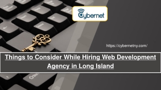 Things to Consider While Hiring Web Development Agency in Long Island
