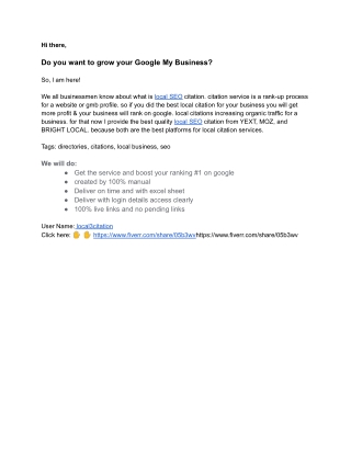 I will create best canada citations for local business