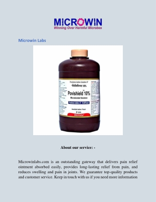 Povidone 10  Microwinlabs