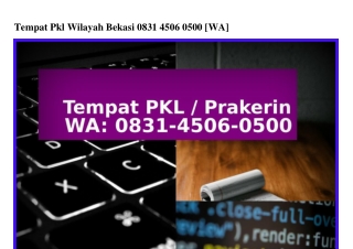 Tempat Pkl Wilayah Bekasi (1)