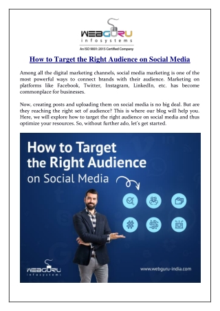 How to Target the Right Audience on Social Media