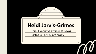 Heidi Jarvis-Grimes - A Skillful and Brilliant Individual