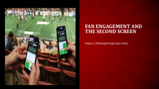 Fan Engagement and The Second Screen