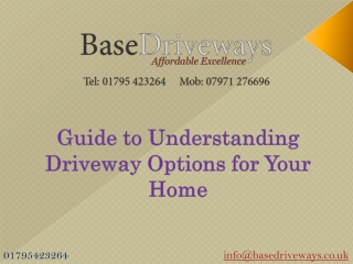 Guide to Understanding Driveway Options for Your Home