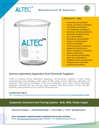 Science Laboratory Apparatus And Chemicals Suppliers