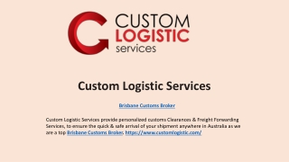 Personalized Brisbane Customs Broker