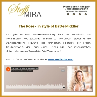 The Rose - in style of Bette Middler - Steffi Mira
