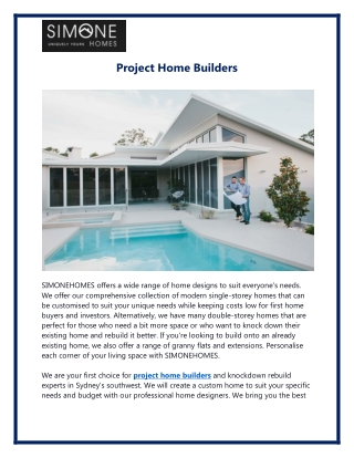 Project Home Builders