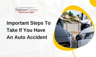 Important Steps To Take If You Have An Auto Accident