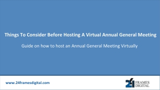 Things To Consider Before Hosting A Virtual Annual General Meeting