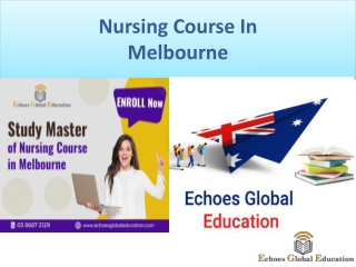 Best Nursing Course Melbourne