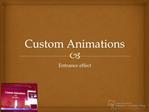 Custom Animations-Entrance