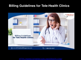 Billing Guidelines for Tele-Health Clinics