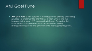 Atul Goel Pune - Why do buyers go for green buildings?
