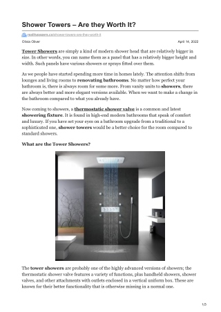 realitypapers.co-Shower Towers  Are they Worth It (1)
