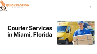 Miami Beach Courier services