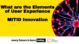 Elements of User Experience - MIT ID Innovation