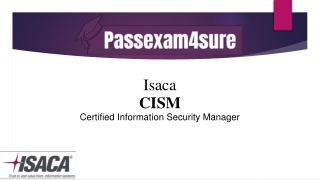 Get 20% Discount On Latest CISM Dumps PDF | PassExam4Sure.com