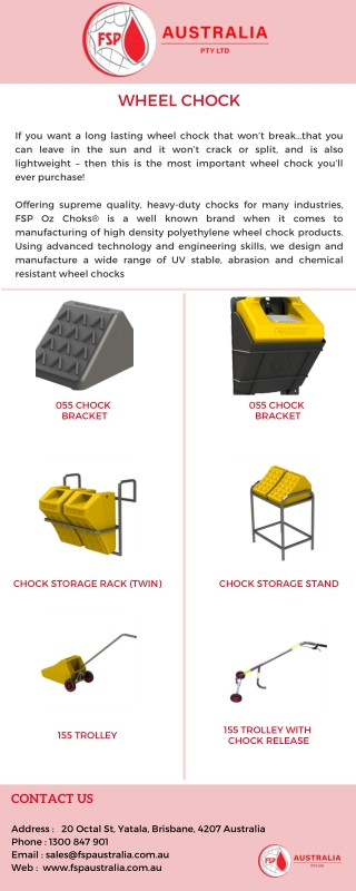 Applications of Truck Wheel Chock