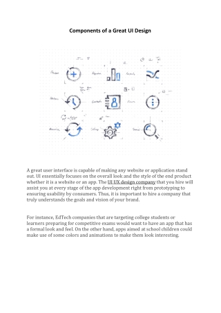 Key Elements of a Great UI Design