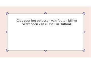 Gids voor het oplossen van fouten bij het verzenden van e-mail in Outlook