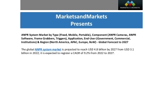 ANPR System Market Size Share Forecast to 2027