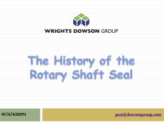 The History of the Rotary Shaft Seal