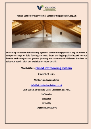 Raised Loft Flooring System | Loftboardingspecialist.org.uk