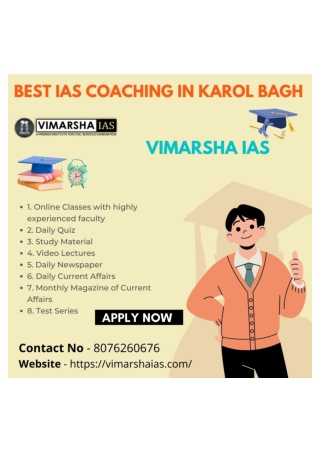 Best IAS Coaching In Karol Bagh Vimarsha IAS