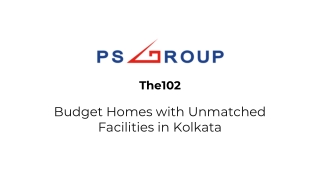 The102- Budget Homes with Unmatched Facilities in Kolkata