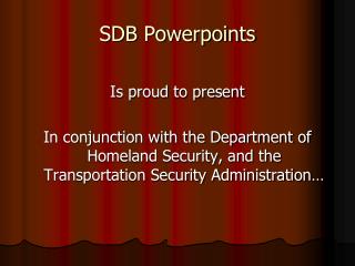 SDB Powerpoints