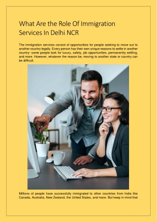 What Are the Role Of Immigration Services In Delhi NCR