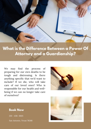 What is the Difference Between a Power Of Attorney and a Guardianship