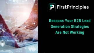 Reasons Your B2B Lead Generation Strategies Are Not Working